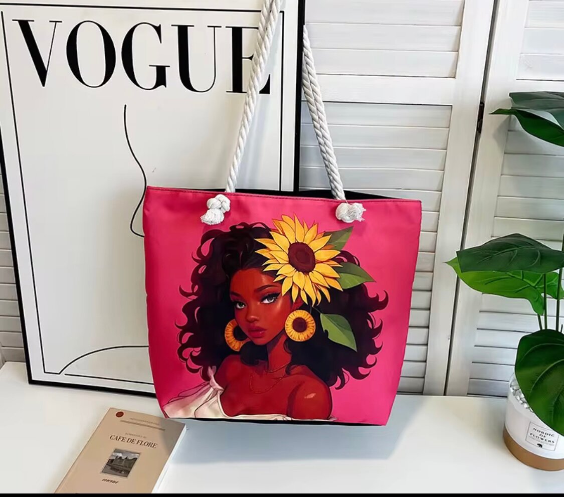 Sac cabas illustré tendance