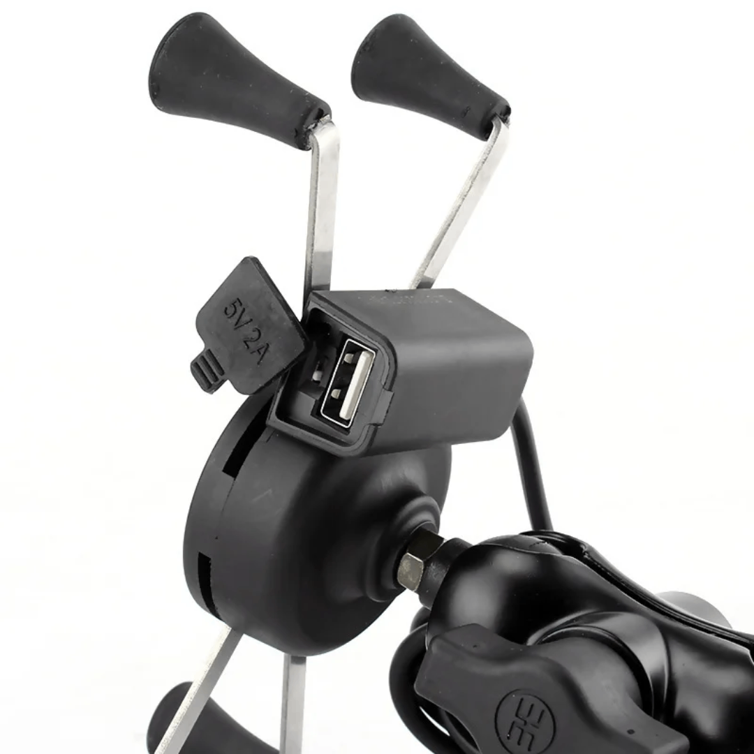 Support Téléphone Moto USB