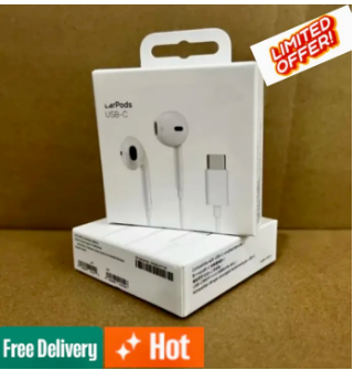 EarPods Headphones Type C Handsfree for iPhone 15 Pro
