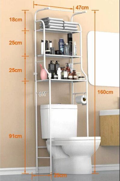 Toilet and washing machine racks