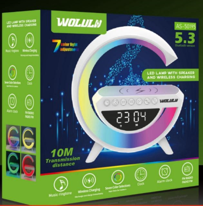 Lampe de table avec haut-parleur Bluetooth sans fil As-50195