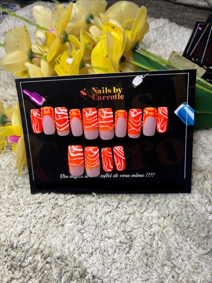 Ongles Press-on Rouge
