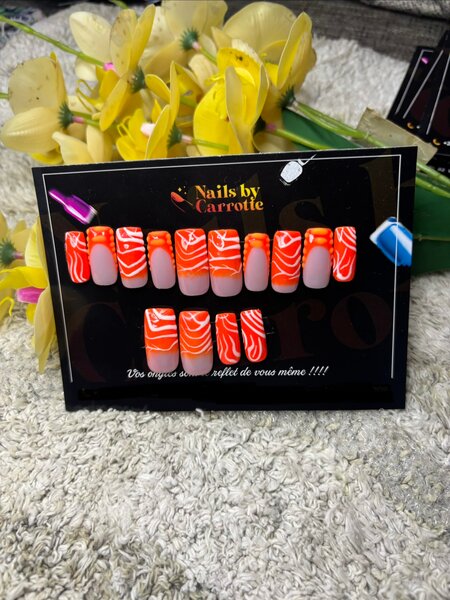 Ongles Press-on Rouge