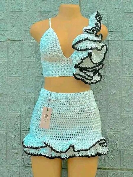 Ensemble crochet femme élégant