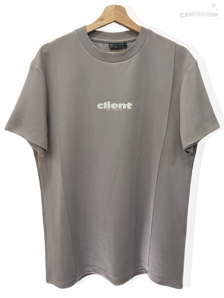 T-shirt gris "client"