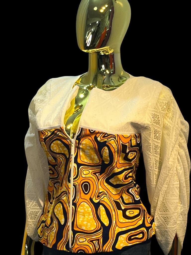 string sleeve blazer