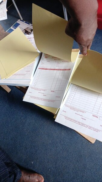 Bon de commande autocopiant