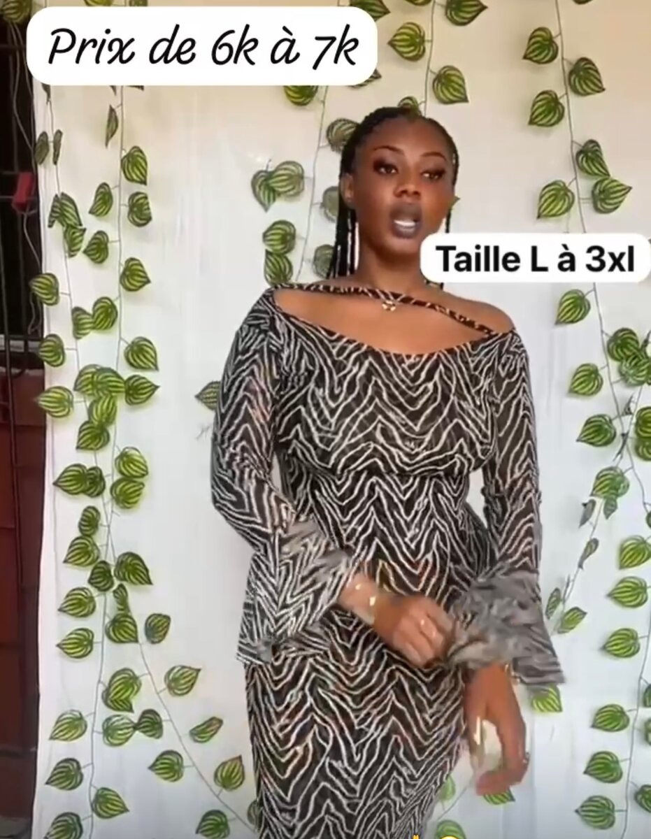 Robe élégante imprimée