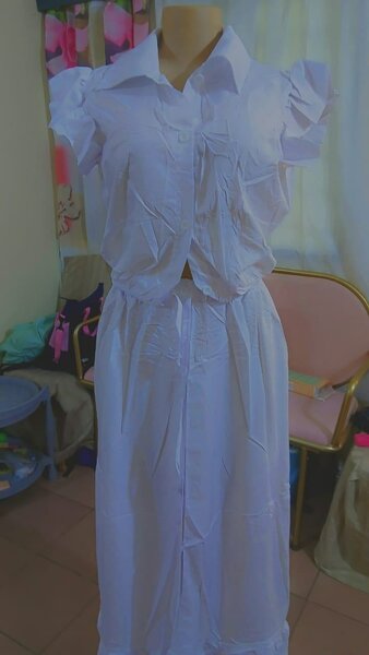Robe longue à volants élégante