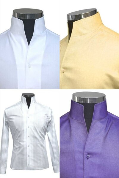 Chemises Col Mao Élégantes