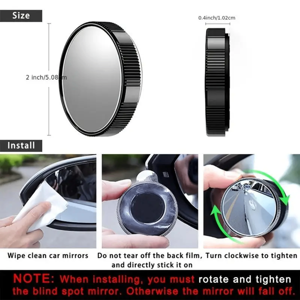 Miroir Angle Mort Voiture Pivotant