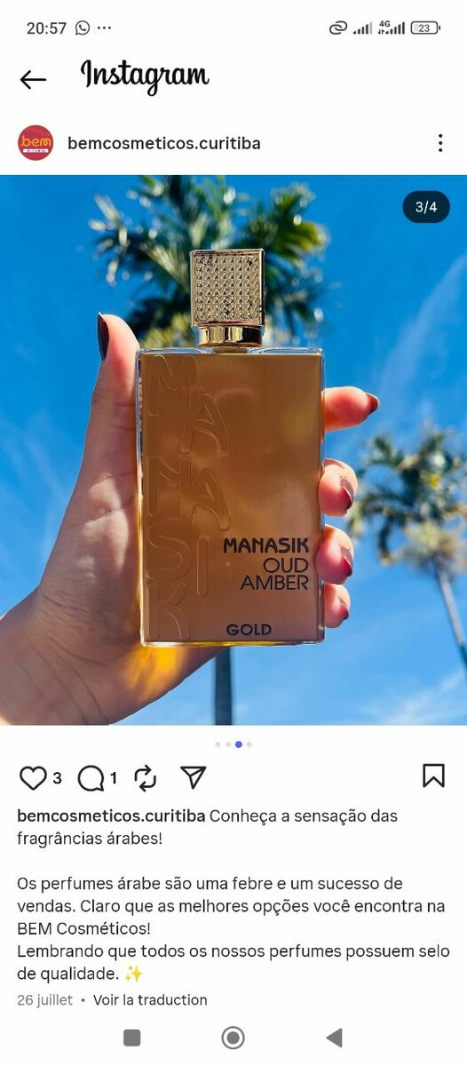 Manasik Oud Amber Gold Parfum