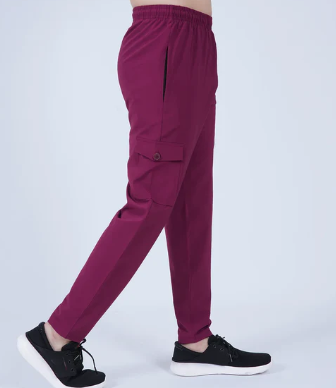 burgundy Cargo trousers