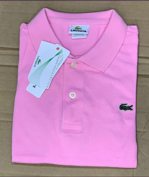 Polo Lacoste rose classique