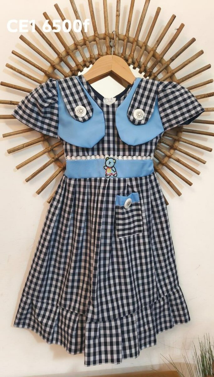 Robe à carreaux enfant CP1-CM2