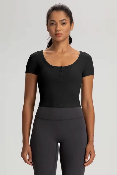 Crop top en coton pour femmes
