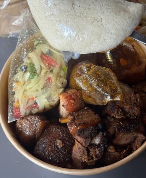 Porc Africain Braisé + Attieke