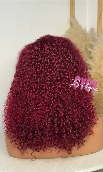 Perruque Bouclée Bordeau