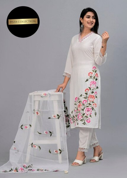 Silk embroidery 3pc dc free