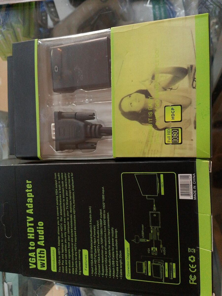 VGA to HDTV ADAPTER WITH AUDIO