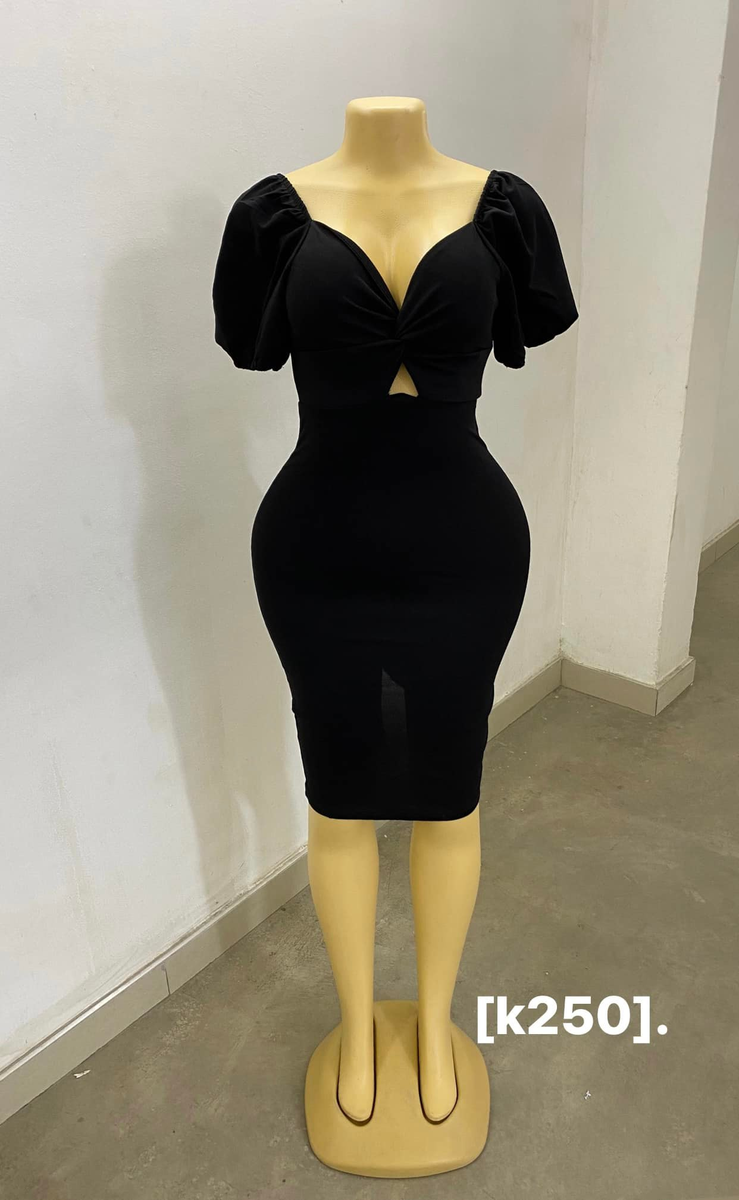 Elegant black bodycon dresses