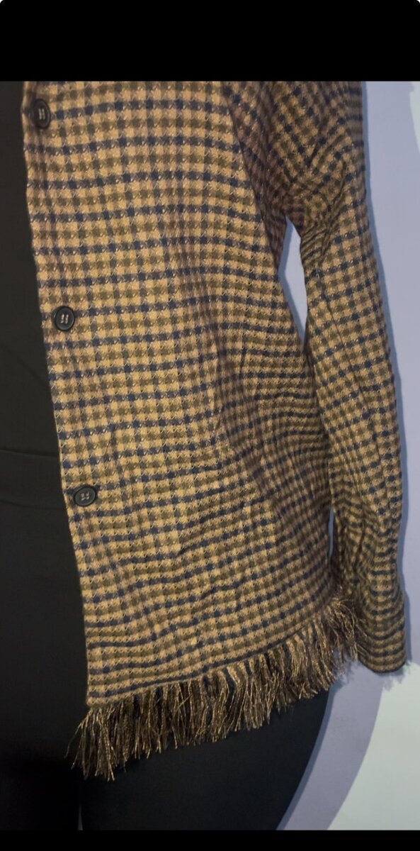 Veste à carreaux élégante