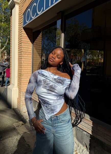 Top à épaules dénudées