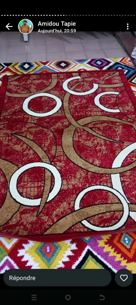 Tapis élégant floral