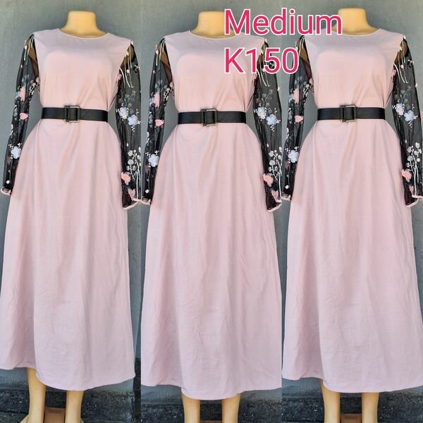 Beautiful and high-quality women's dress made of salaula silk