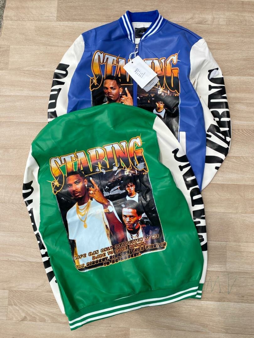 Blouson aviateur graphique tendance