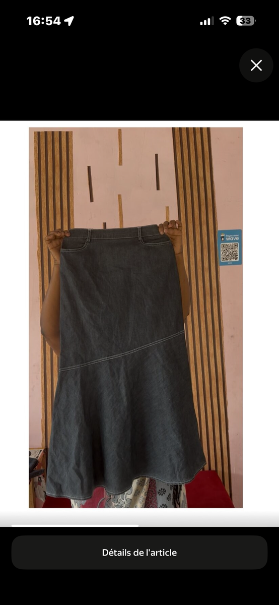 Jupe élégante en denim