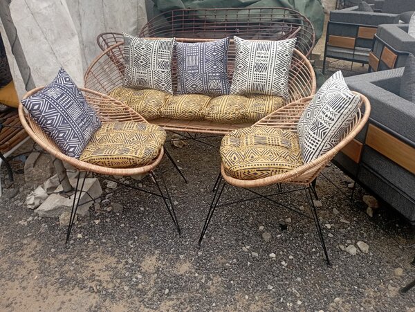 Salon en rotin moderne