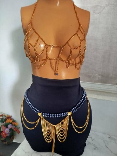 Harnais chaîne en or