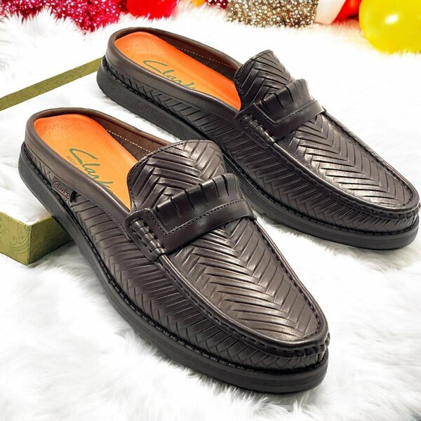 Original leather half shoe