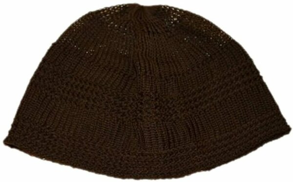 Bonnet en laine marron