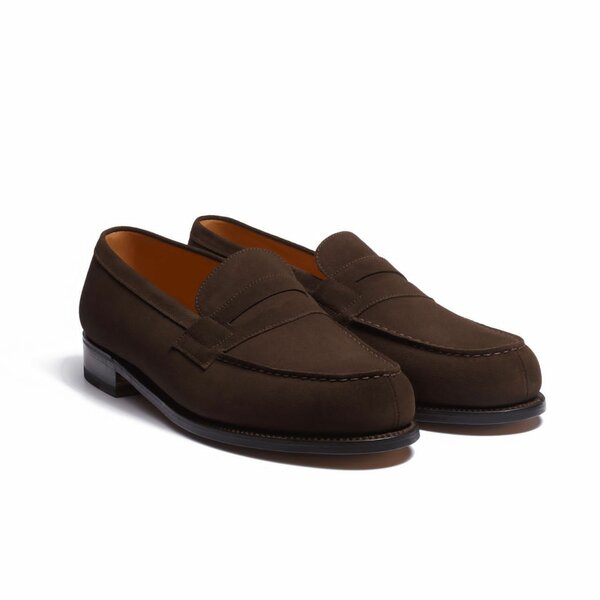 Mocassins en daim marron