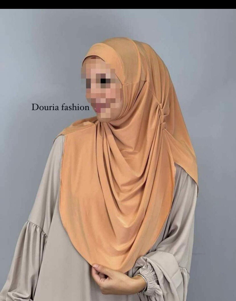 Hijab élégant en soie