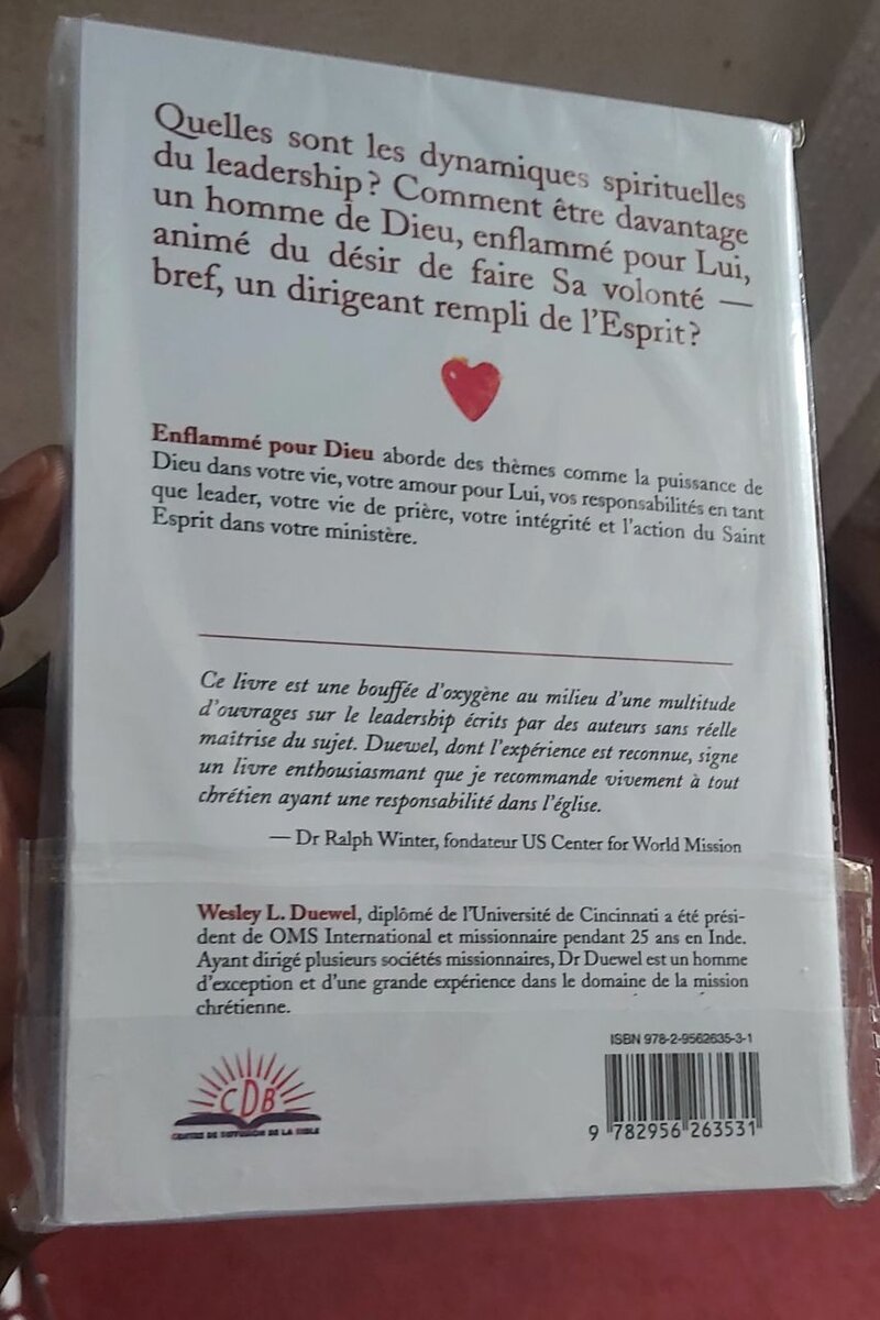 Livre Enflammé pour Dieu