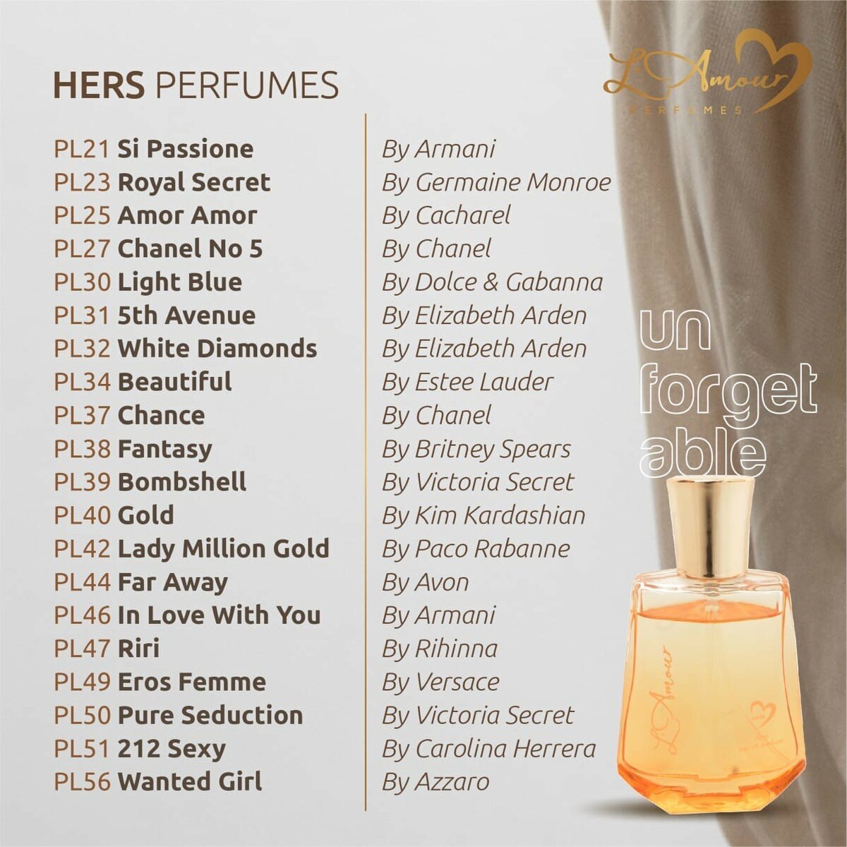 L'Amour perfume