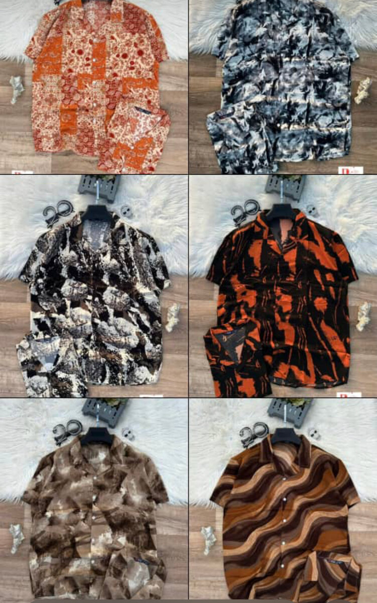 Chemises et Shorts Imprimés Homme