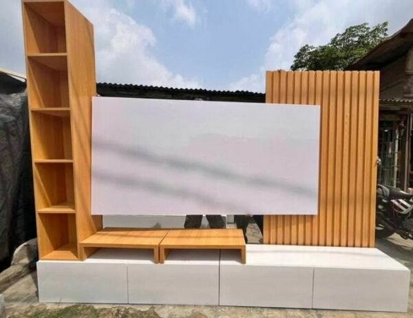 Mur TV moderne avec éclairage LED