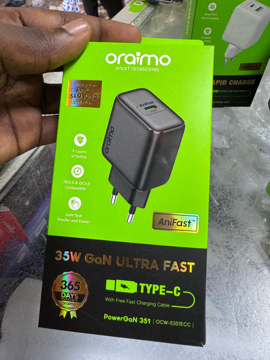 Chargeur Rapide USB-C 35W Oraimo