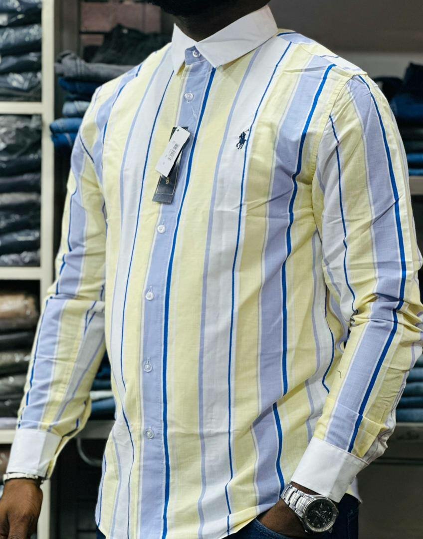 Chemise homme à rayures élégante