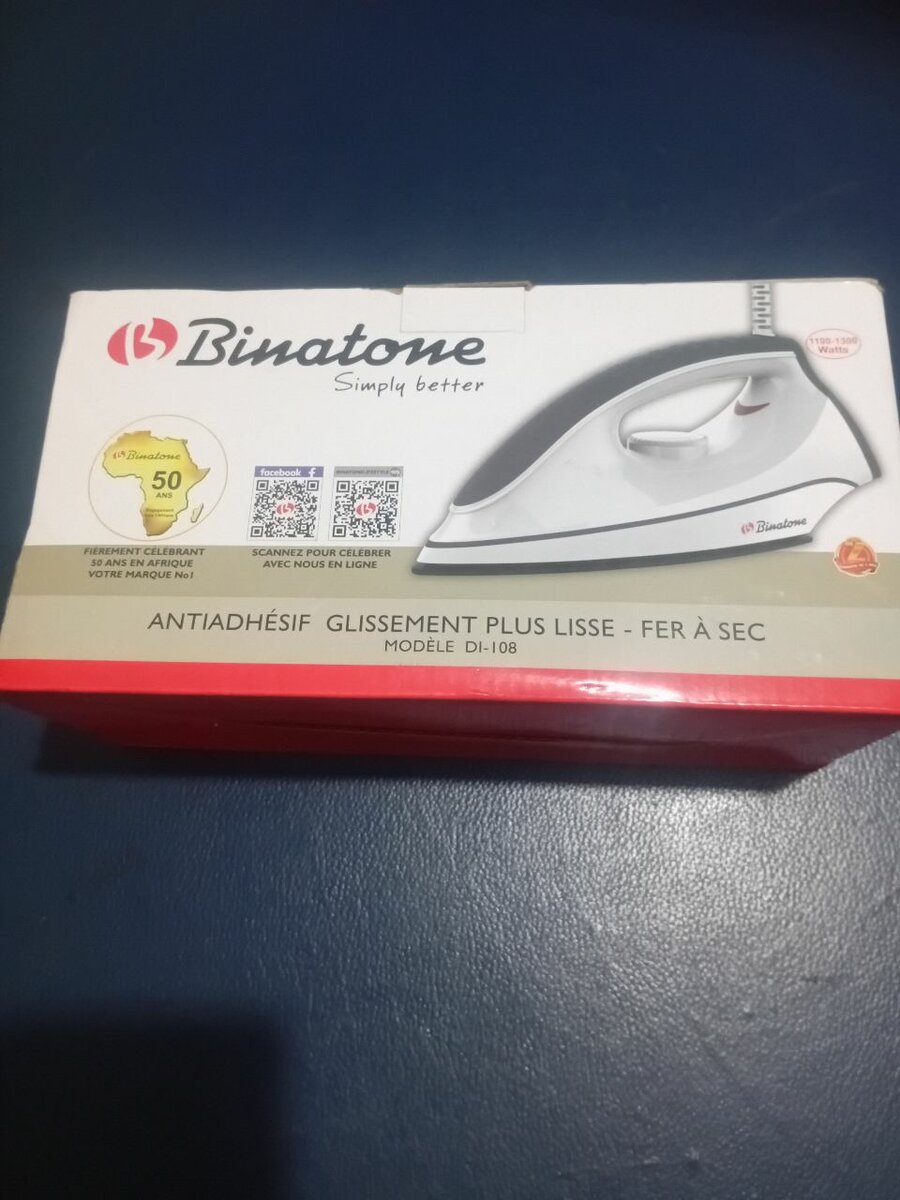 Fer à sec Binatone antidérapant