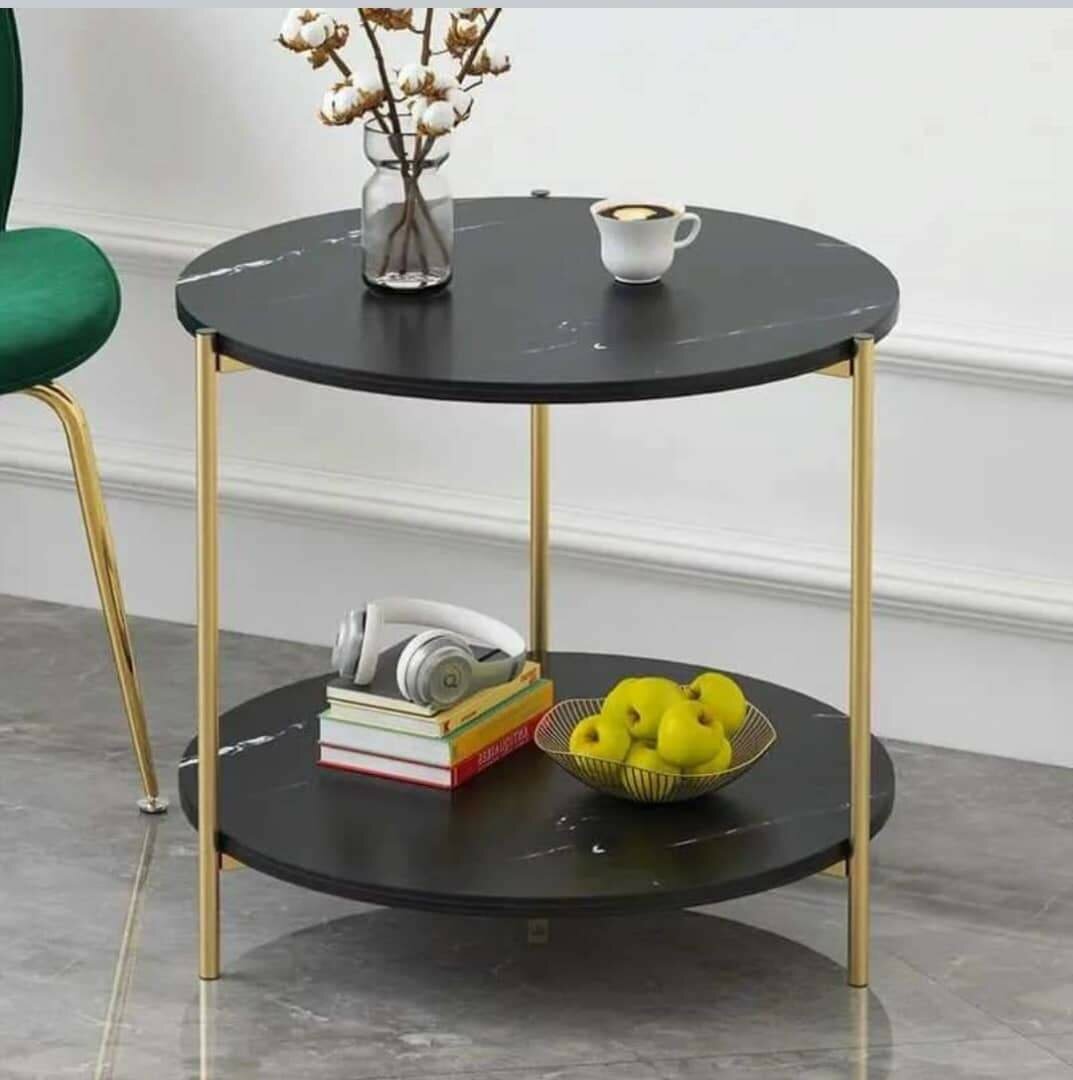 2 tier center coffee table small round side table