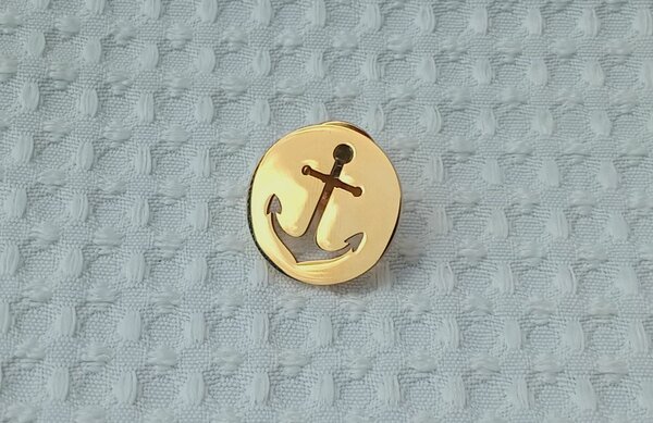 Anchor lapel pin
