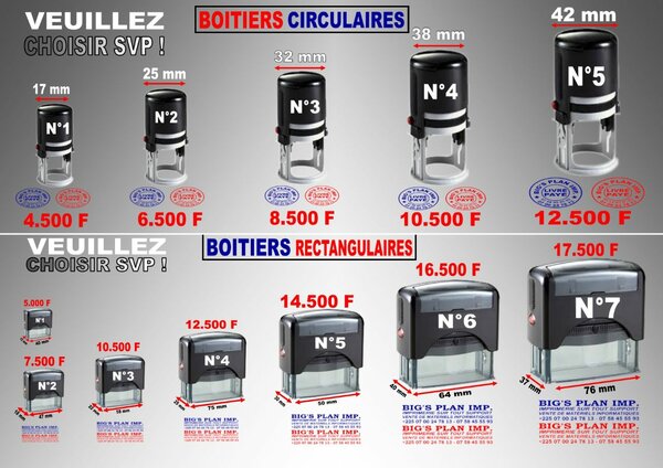 Tampons encreurs personnalisables