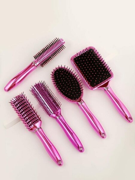 Set de brosses à cheveux rose