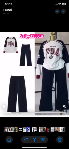 Tenue sportive USA
