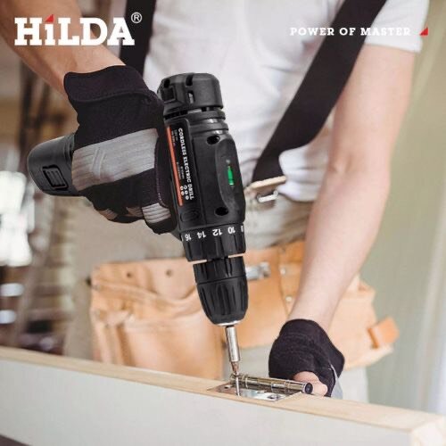 HILDA 12V Impact Cordless Drill Power Tools Wireless Drills